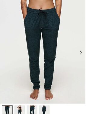 Outdoor Voices Dark Green Track Joggers